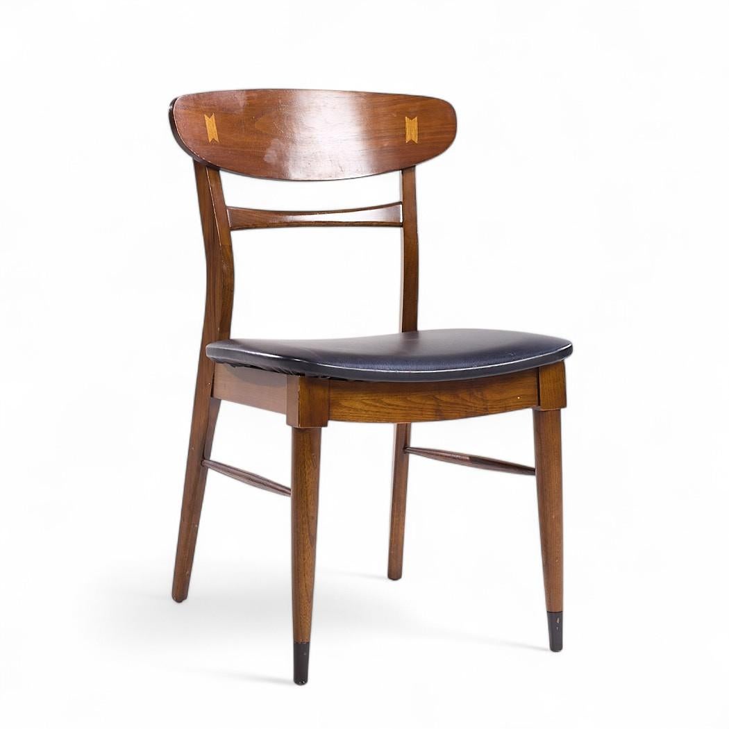 Lane Acclaim Sillas de comedor de nogal de mediados de siglo - Set de 6 en Bueno estado para la venta en Countryside, IL