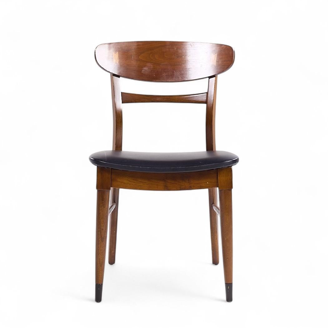 Lane Acclaim Sillas de comedor de nogal de mediados de siglo - Set de 6 siglo XX en venta