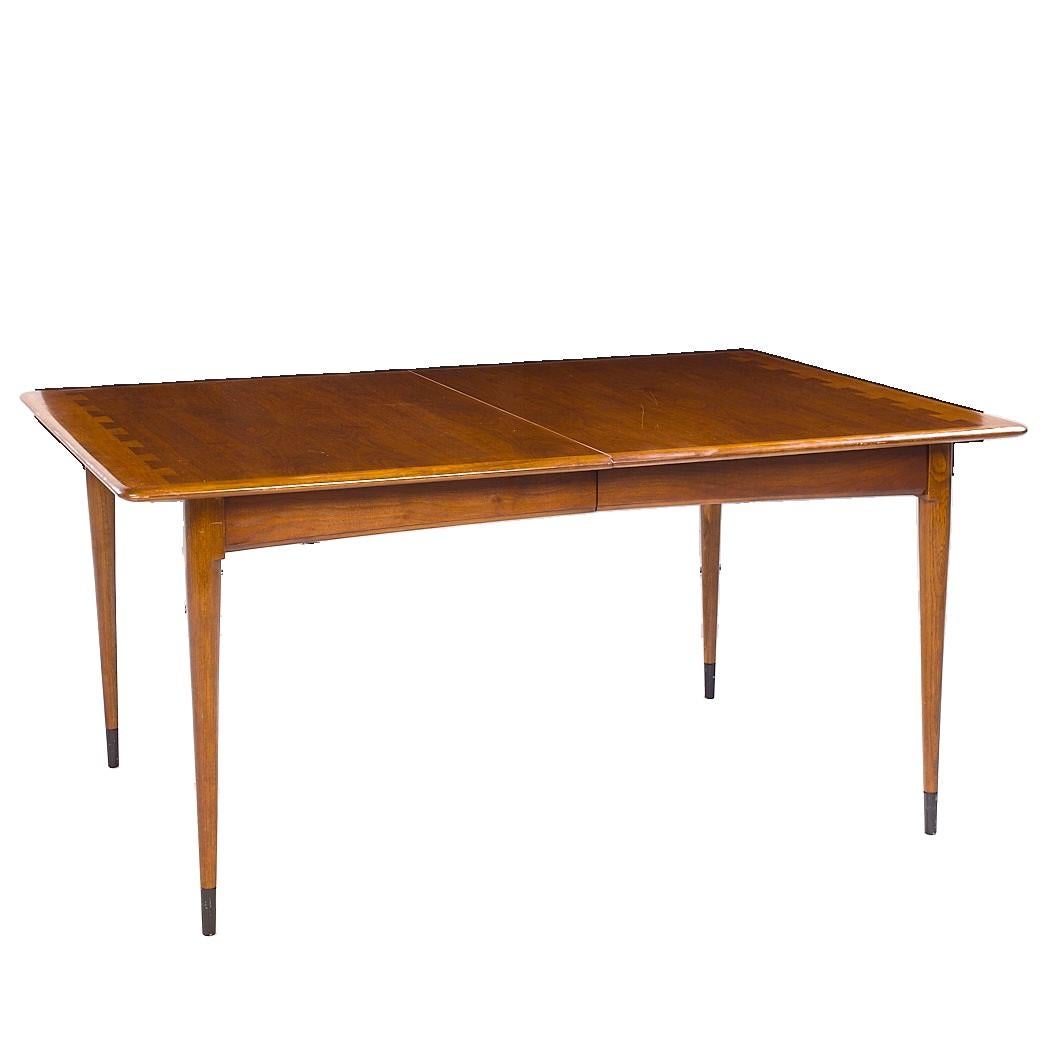Lane Acclaim Mid Century Nussbaum Esstisch mit 1 Blatt (20. Jahrhundert) im Angebot