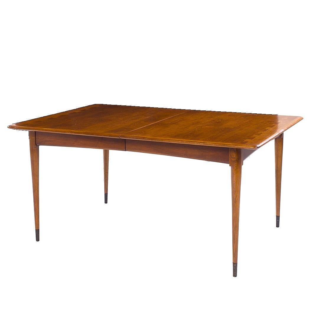 Lane Acclaim Mid Century Nussbaum Esstisch mit 1 Blatt im Angebot 1