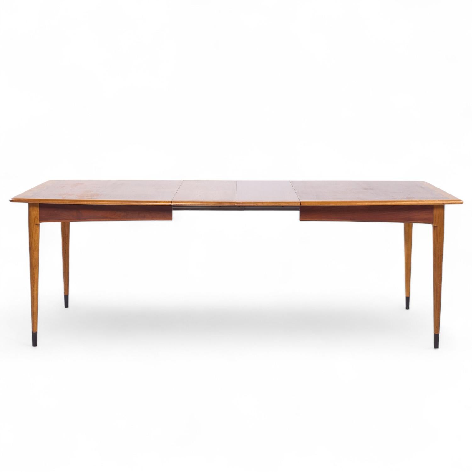 Lane Acclaim Table de salle à manger extensible en noyer du milieu du siècle avec 3 abattants en vente 2