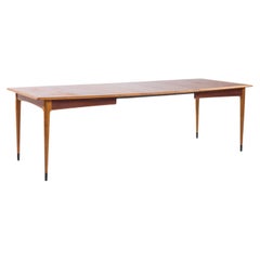Vintage Lane Acclaim Mid Century Walnut Expanding Dining Table with 3 Leaves