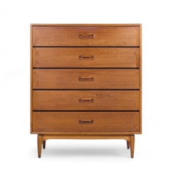 Lane Acclaim Mid Century Walnut Highboy Dresser