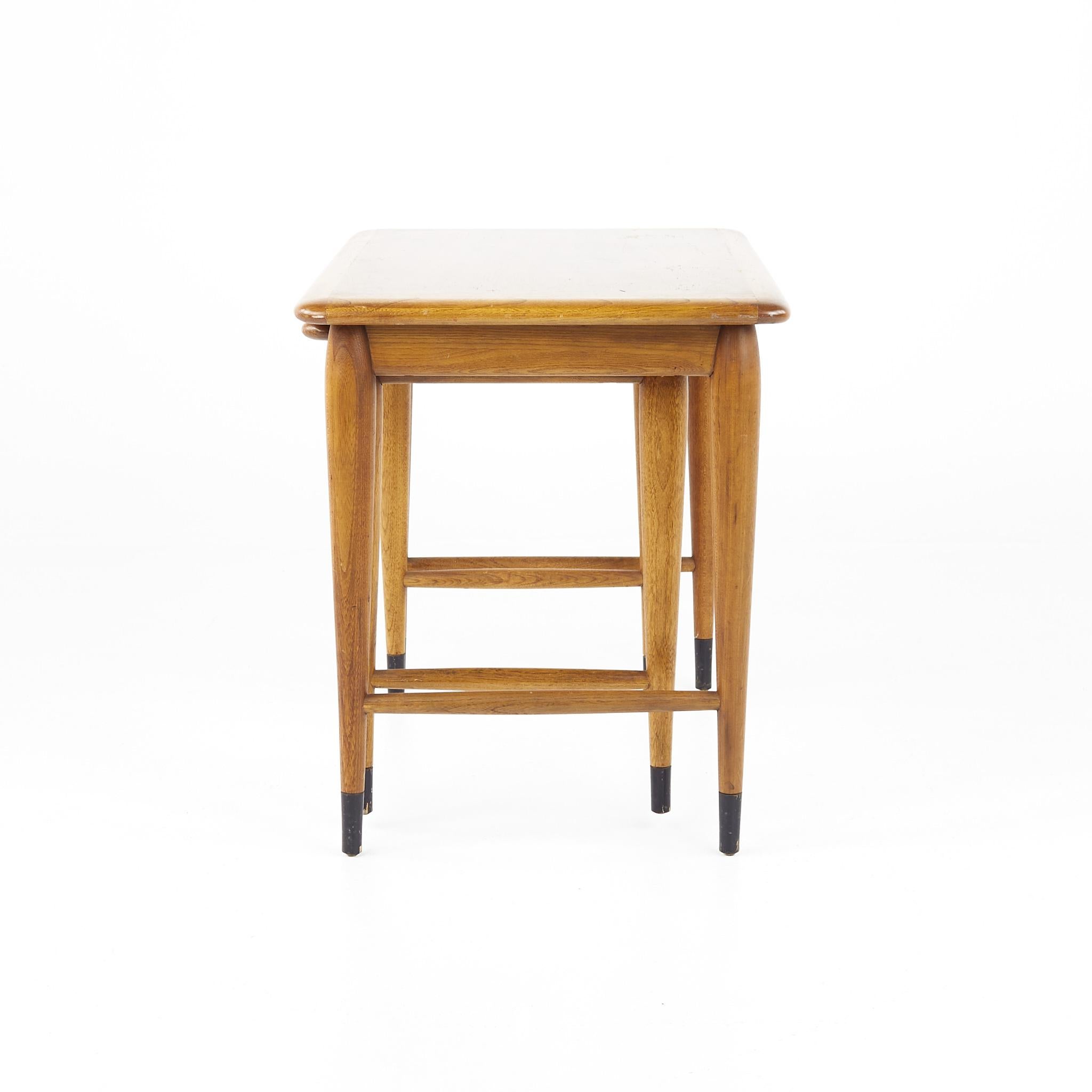 Lane Acclaim Mid Century Walnut Nesting Tables 3