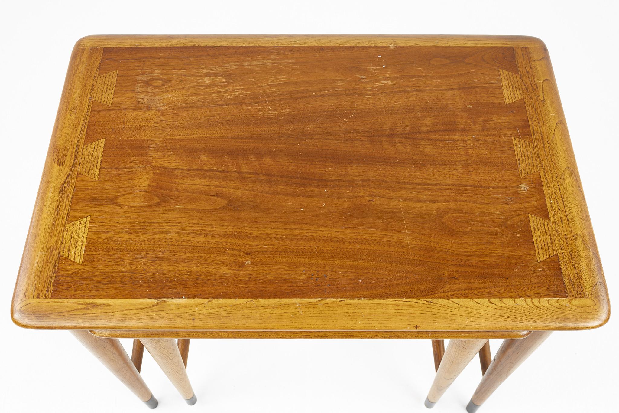 Lane Acclaim Mid Century Walnut Nesting Tables 5