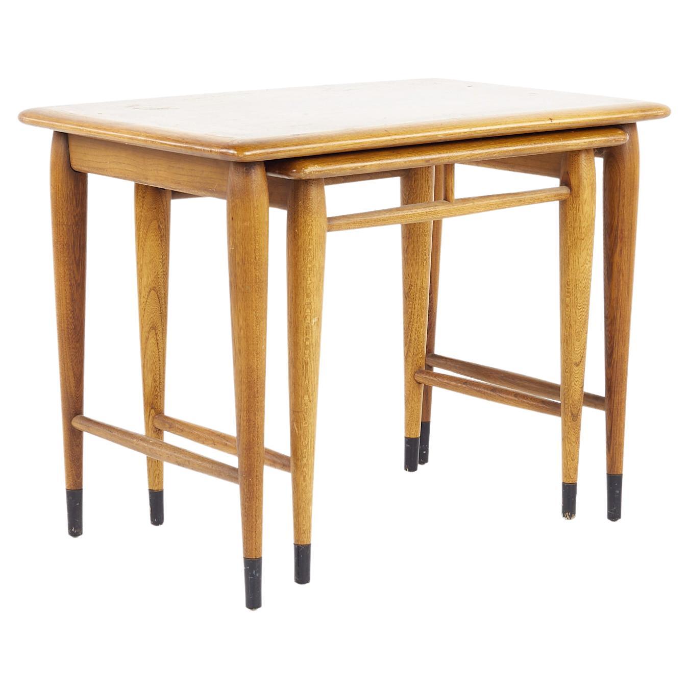 Lane Acclaim Mid Century Walnut Nesting Tables