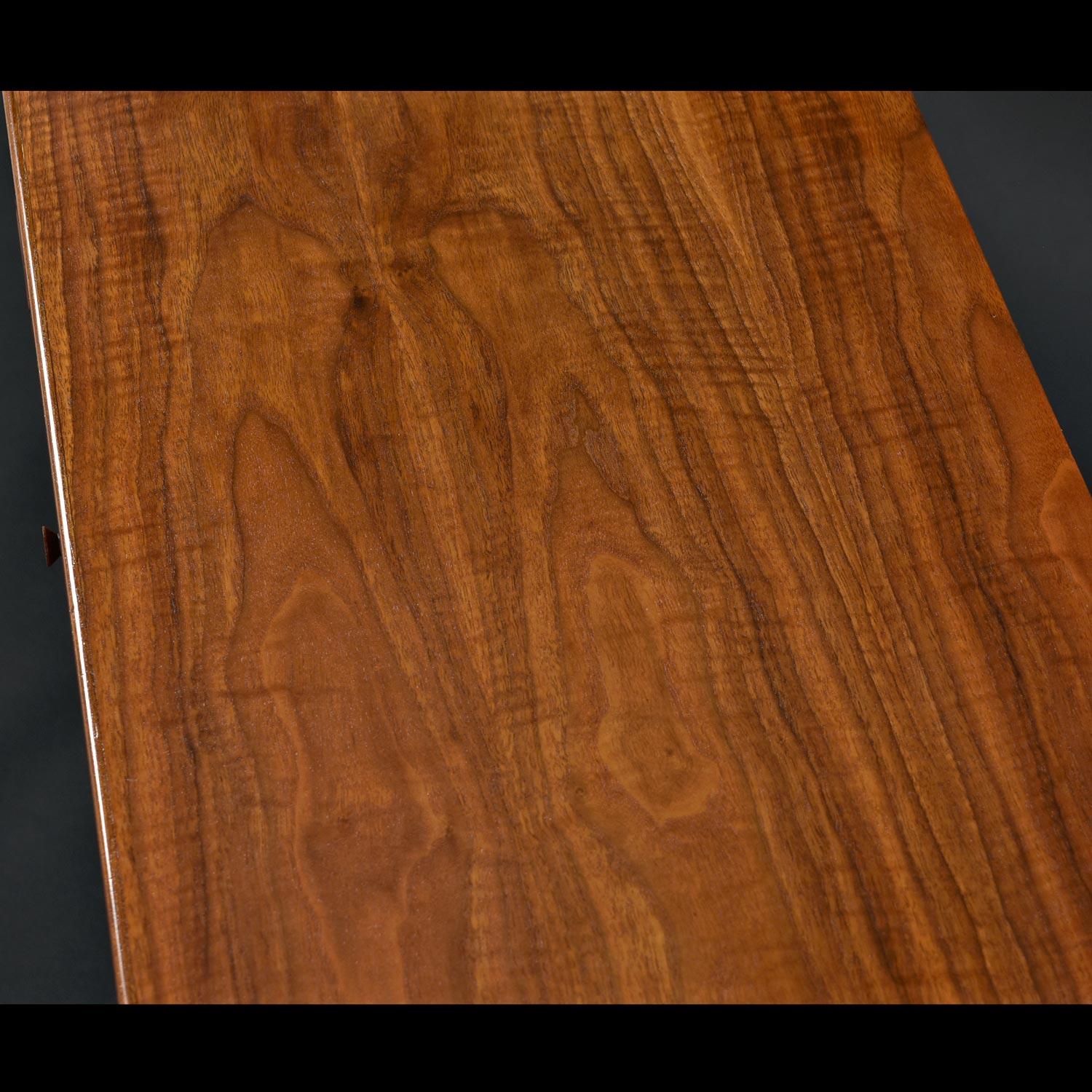 Mid-Century Modern Lane Acclaim Sculpted Pull Dovetail Walnut & Oak Long 7-Drawer Dresser