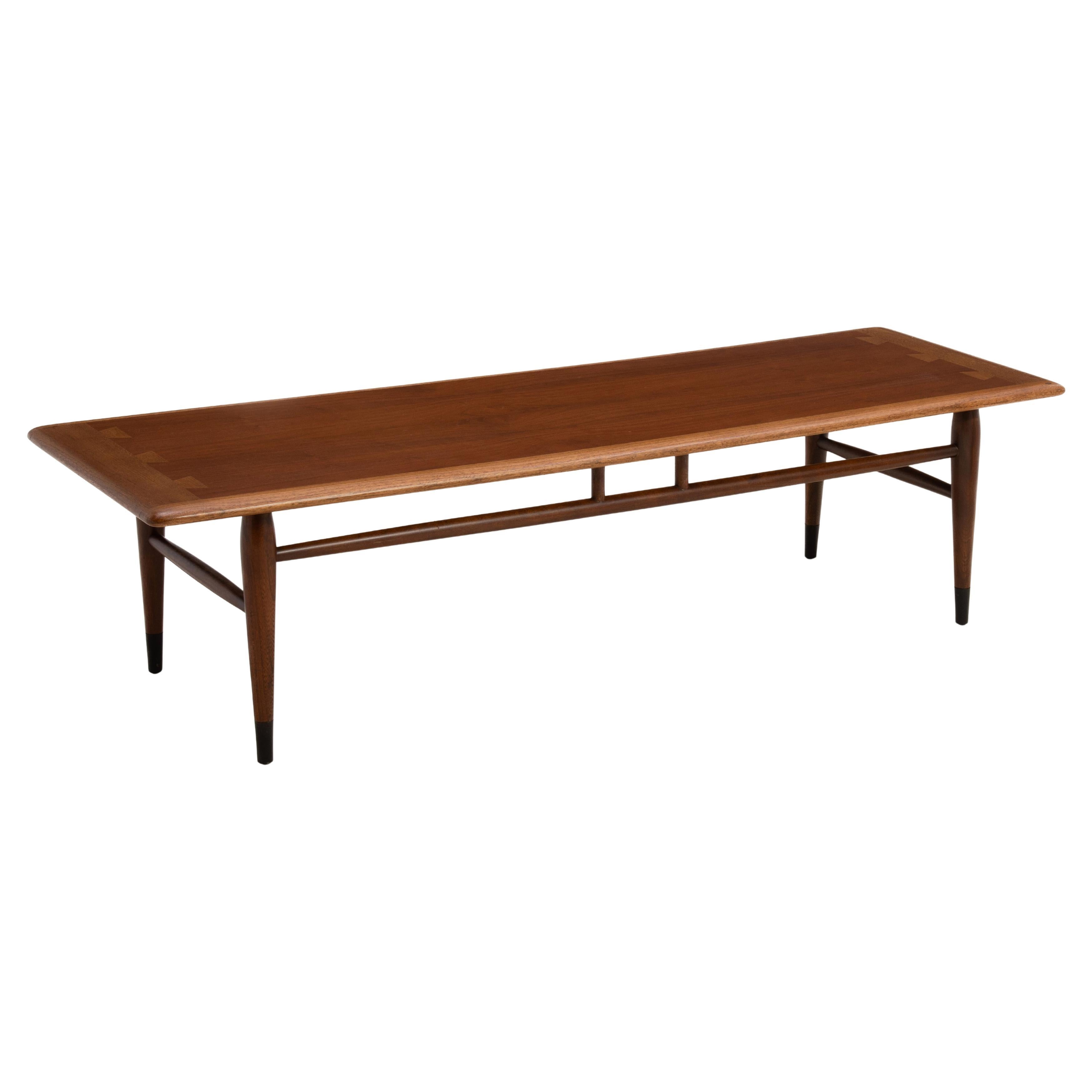 Lane Acclaim Series Mid Century Modern 56" Coffee Table Andre Bus 1960s in vendita