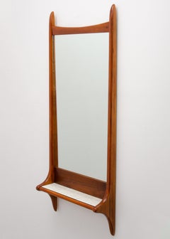 Lane Alta Vista Sculptural Mid Century Modern Mirror Tile Shelf