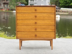 Lane Altavista armoire ou commode à 5 tiroirs en bois de rose et noyer Paldao