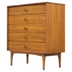Lane Altavista armoire ou commode à 5 tiroirs en bois de rose et noyer Paldao