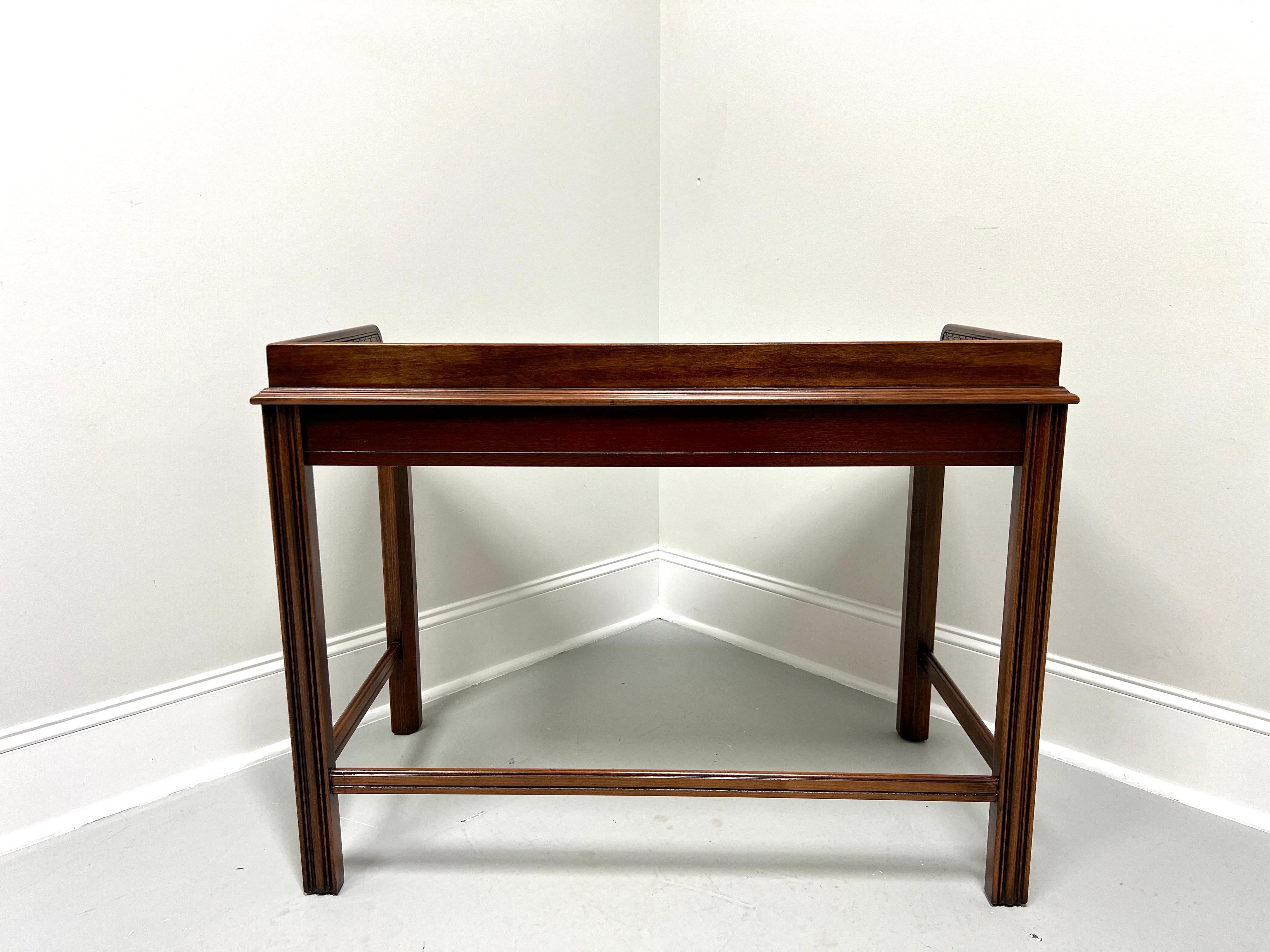 20th Century LANE Altavista Mahogany Chippendale Bookmatched Writing Desk For Sale