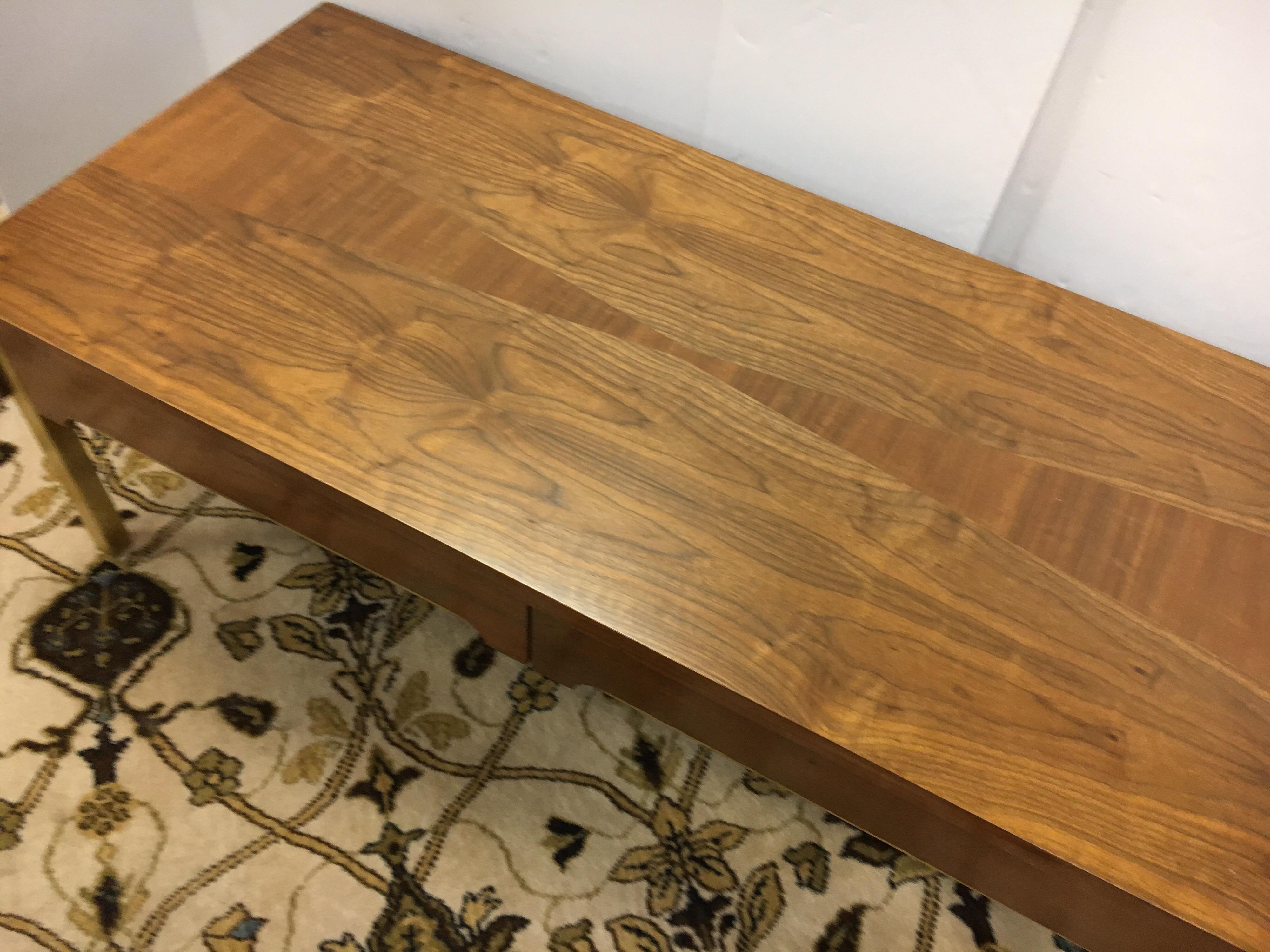 Mahogany Lane Altavista Mid-Century Modern Cocktail Coffee Table Rare Brass Legs