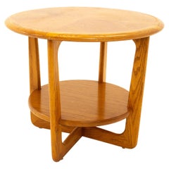 Lane Altavista Mid Century Walnut Round Side End Table