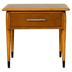 Lane Altavista Midcentury Side Table with Single Drawer and Tapering Legs