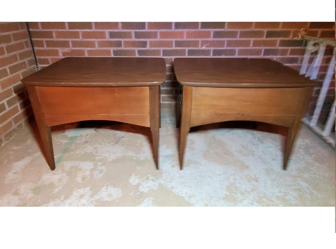 Lane/ Altavista Style Mid Century End Tables - a Pair For Sale 1
