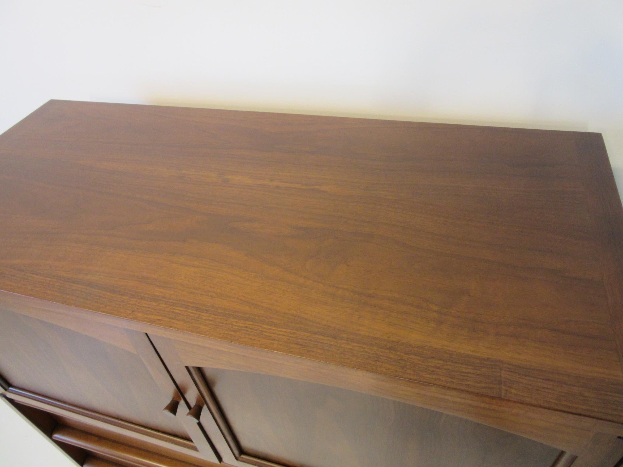20th Century Lane Altavista Tall Walnut Dresser Chest from the Rhythm Collection