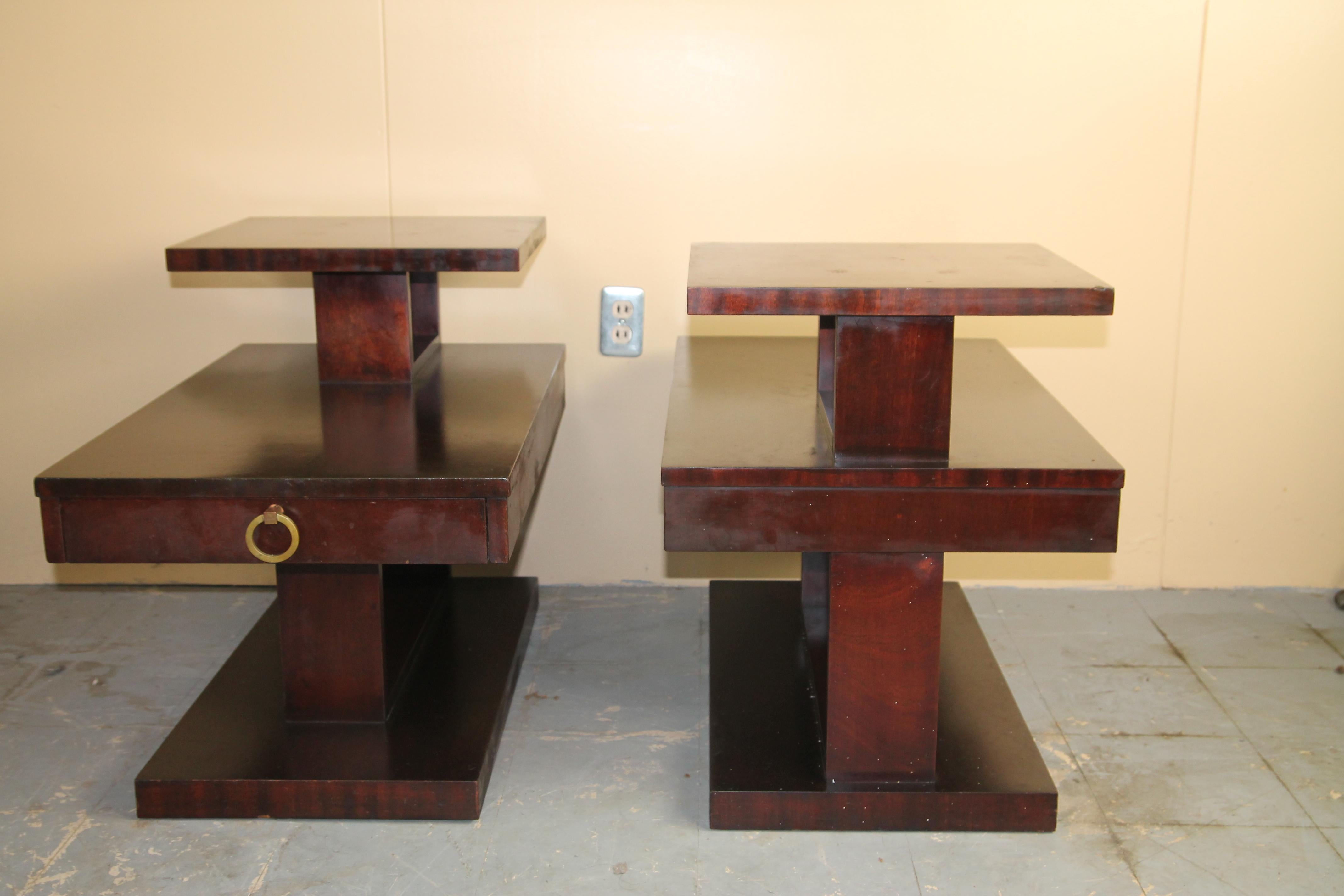 Lane Architectural Side Tables In Good Condition In Asbury Park, NJ
