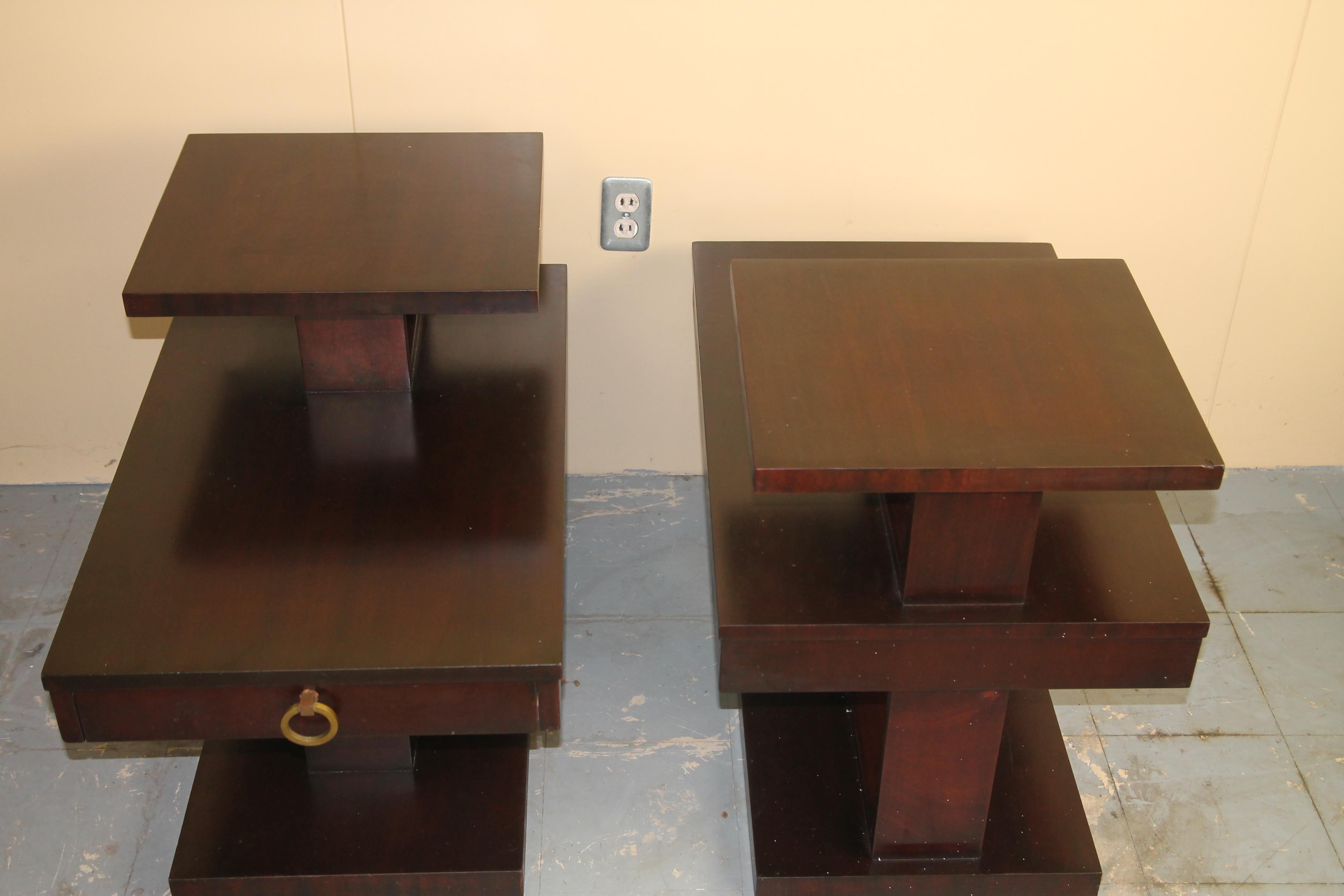 Mid-20th Century Lane Architectural Side Tables