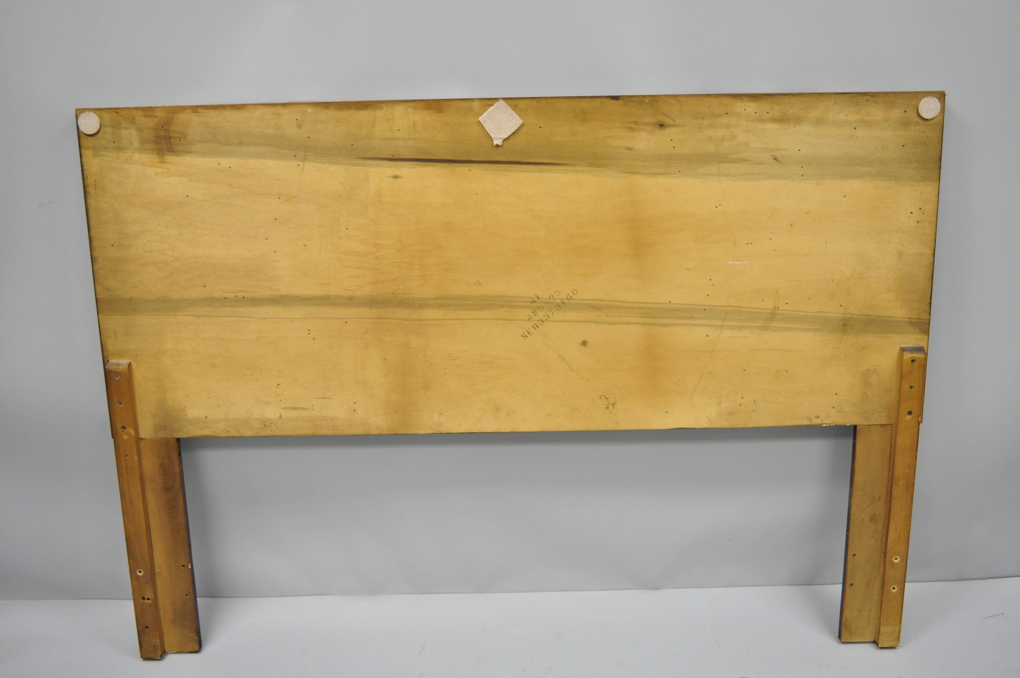 Lane Brutalist Geometric Block Queen Full Bed Headboard, Mid-Century Modern 1