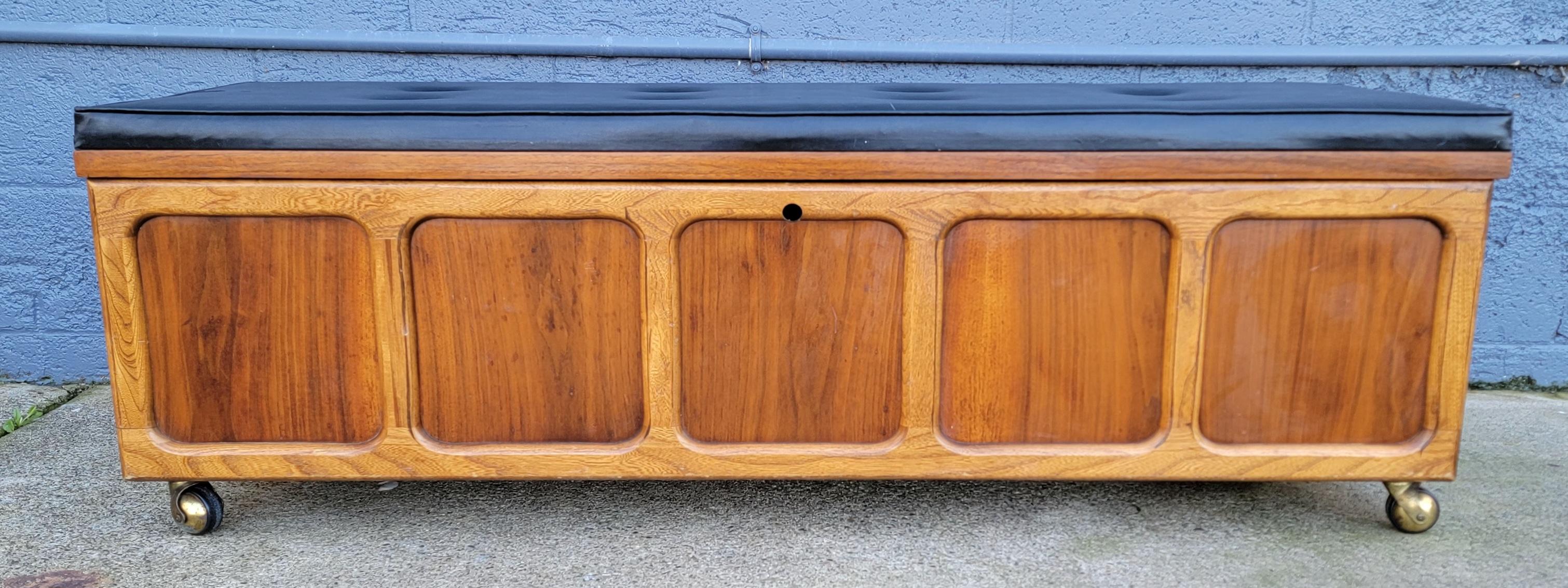 lane cedar chest with upholstered top