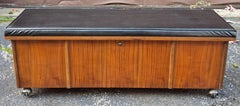 Lane Cedar Lined Upholstered Seat Rolling Storage Bench