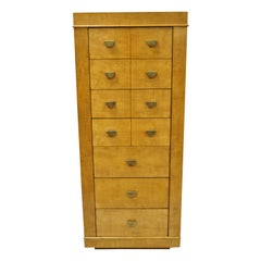 Lane Contemporary Modern 7-Drawer Tiger Maple Tall Lingerie Chest