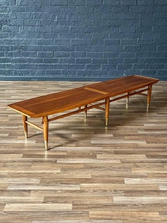 Lane “Copenhagen” Walnut Coffee Table / Bench