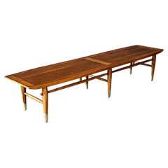 Lane “Copenhagen” Walnut Coffee Table / Bench