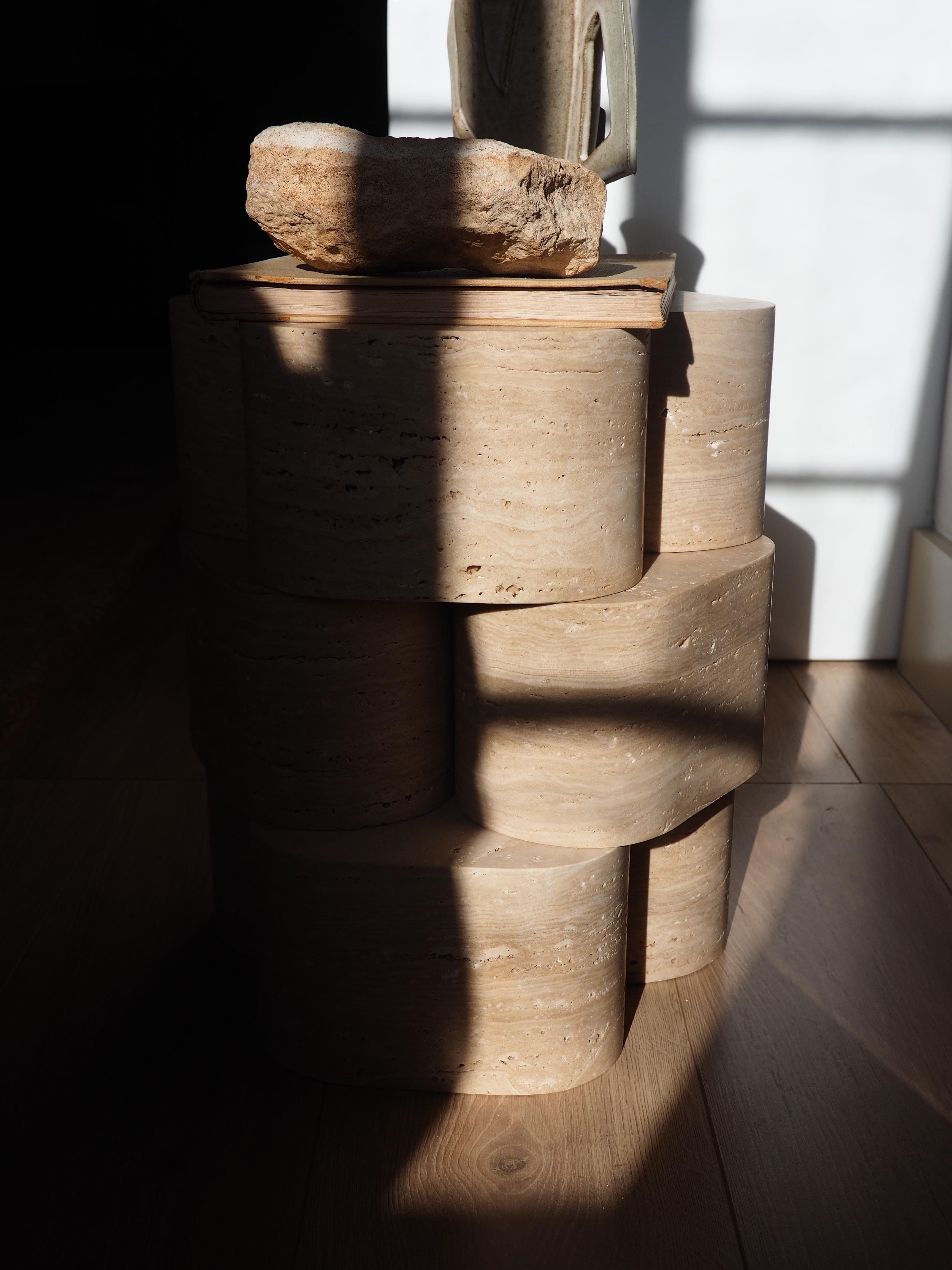 Travertine Lane DIY Side Table For Sale