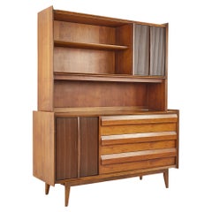Lane First Edition Mid Century Buffet and Hutch