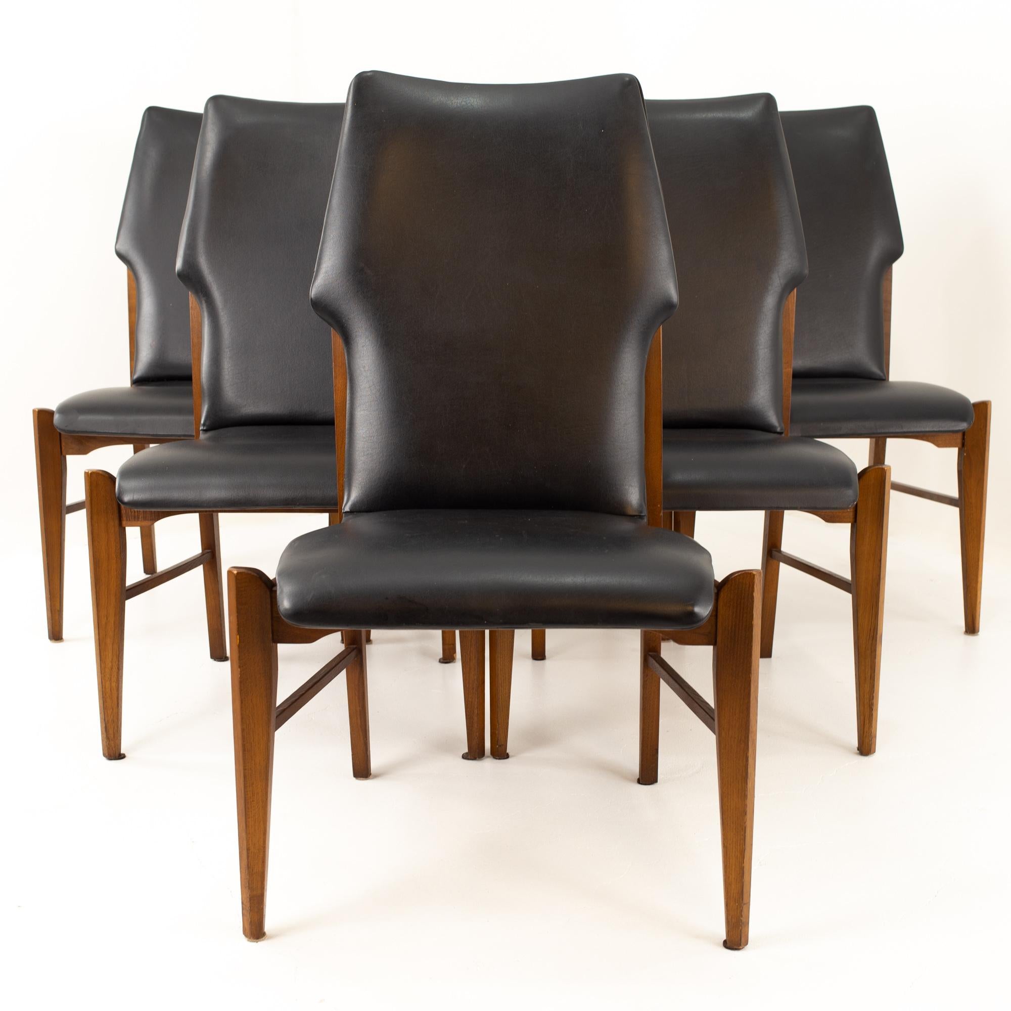 American Lane First Edition Mid Century Dining Chairs, Set of 6