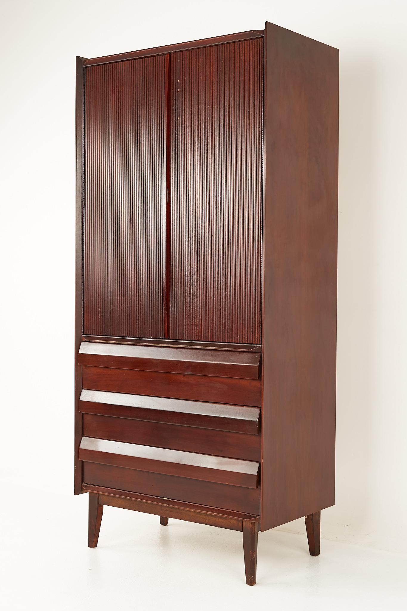 Mid-Century Modern Lane First Edition Mid-Century Gentlemans Chest Armoire