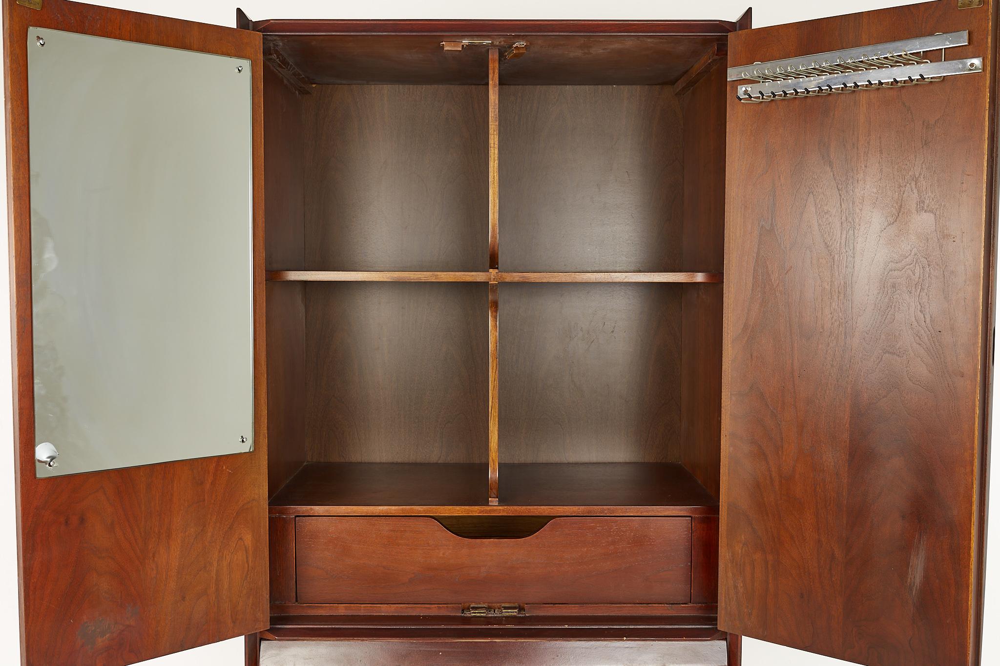 Late 20th Century Lane First Edition Mid-Century Gentlemans Chest Armoire