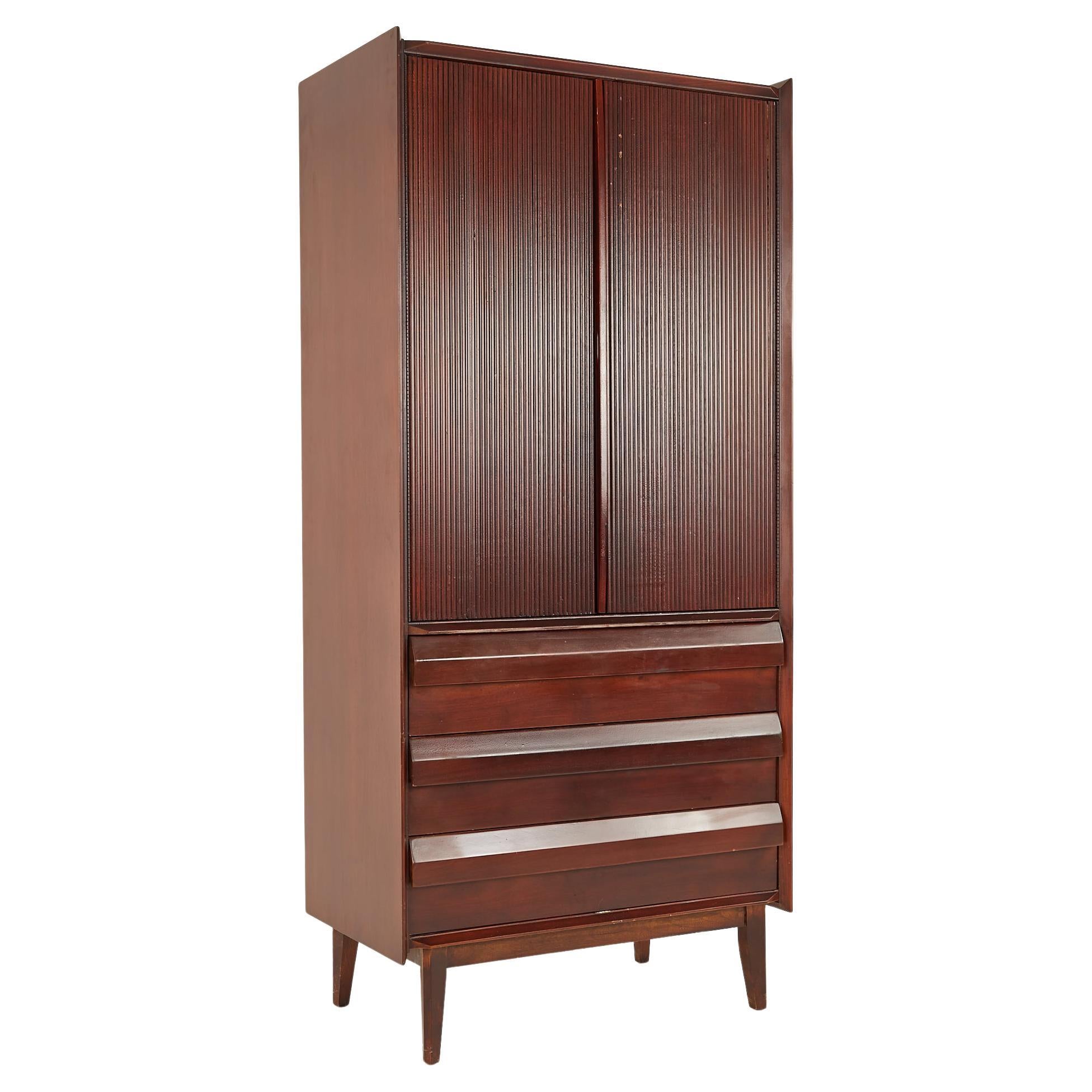 Lane First Edition Mid-Century Gentlemans Chest Armoire