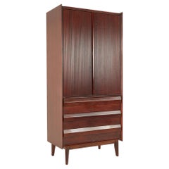 Vintage Lane First Edition Mid-Century Gentlemans Chest Armoire