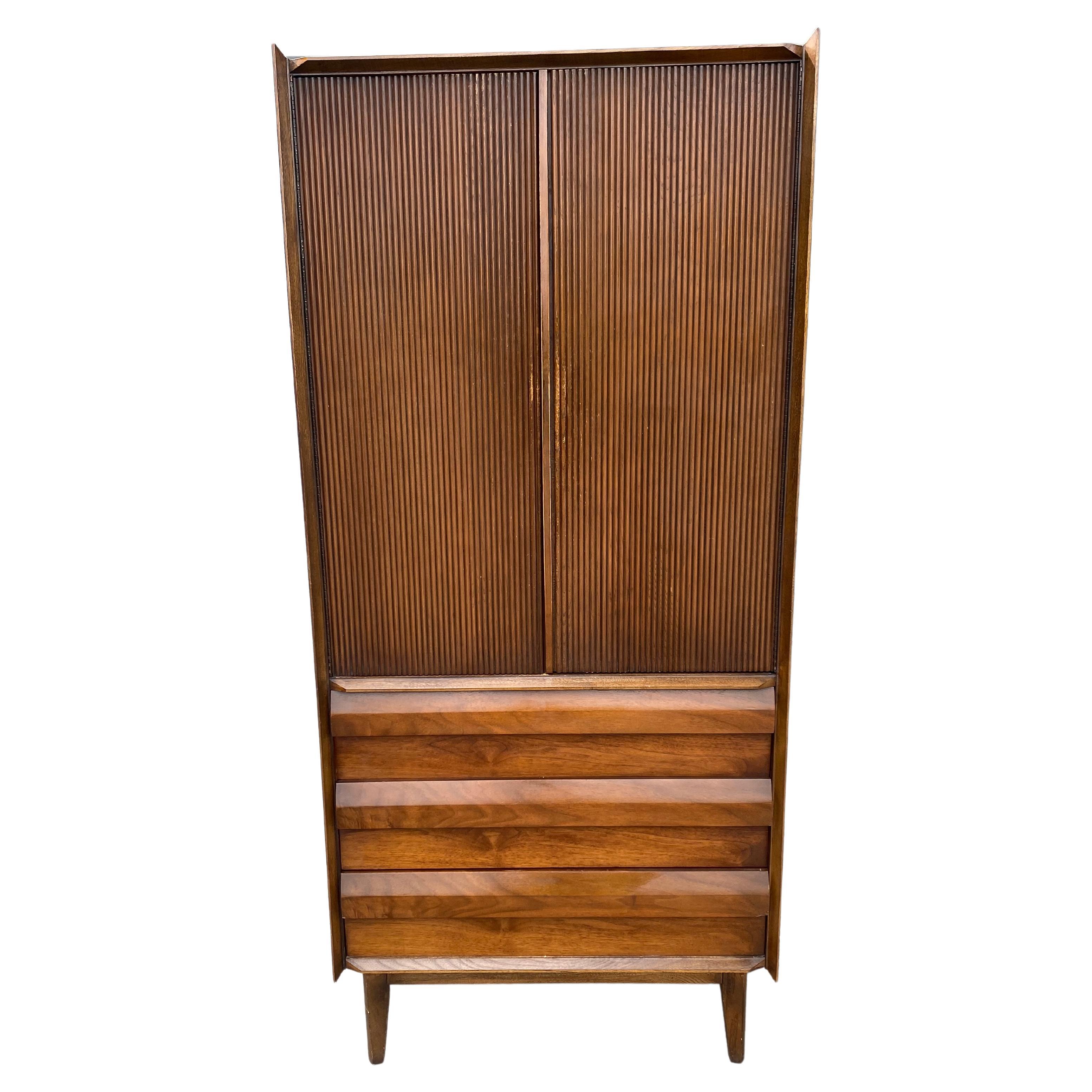 Lane First Edition Mid Century Gentlemans Chest Armoire, Mid-Century Modern