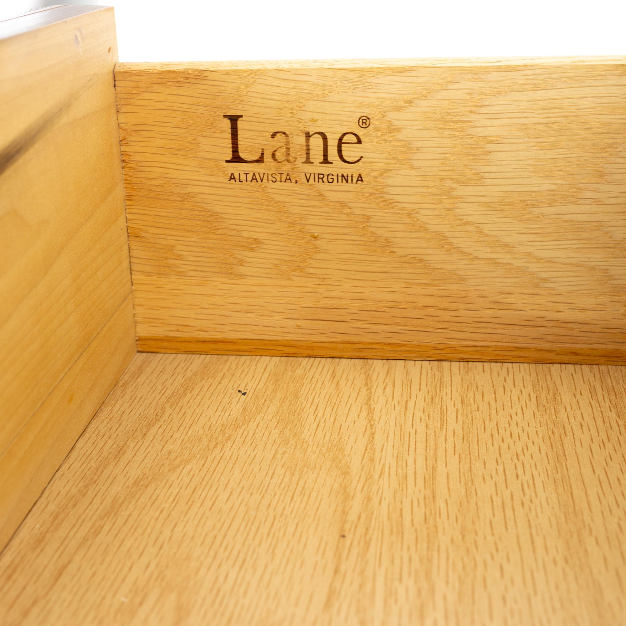 Lane First Edition Mid Century Walnut 5 Drawer Highboy Dresser 5