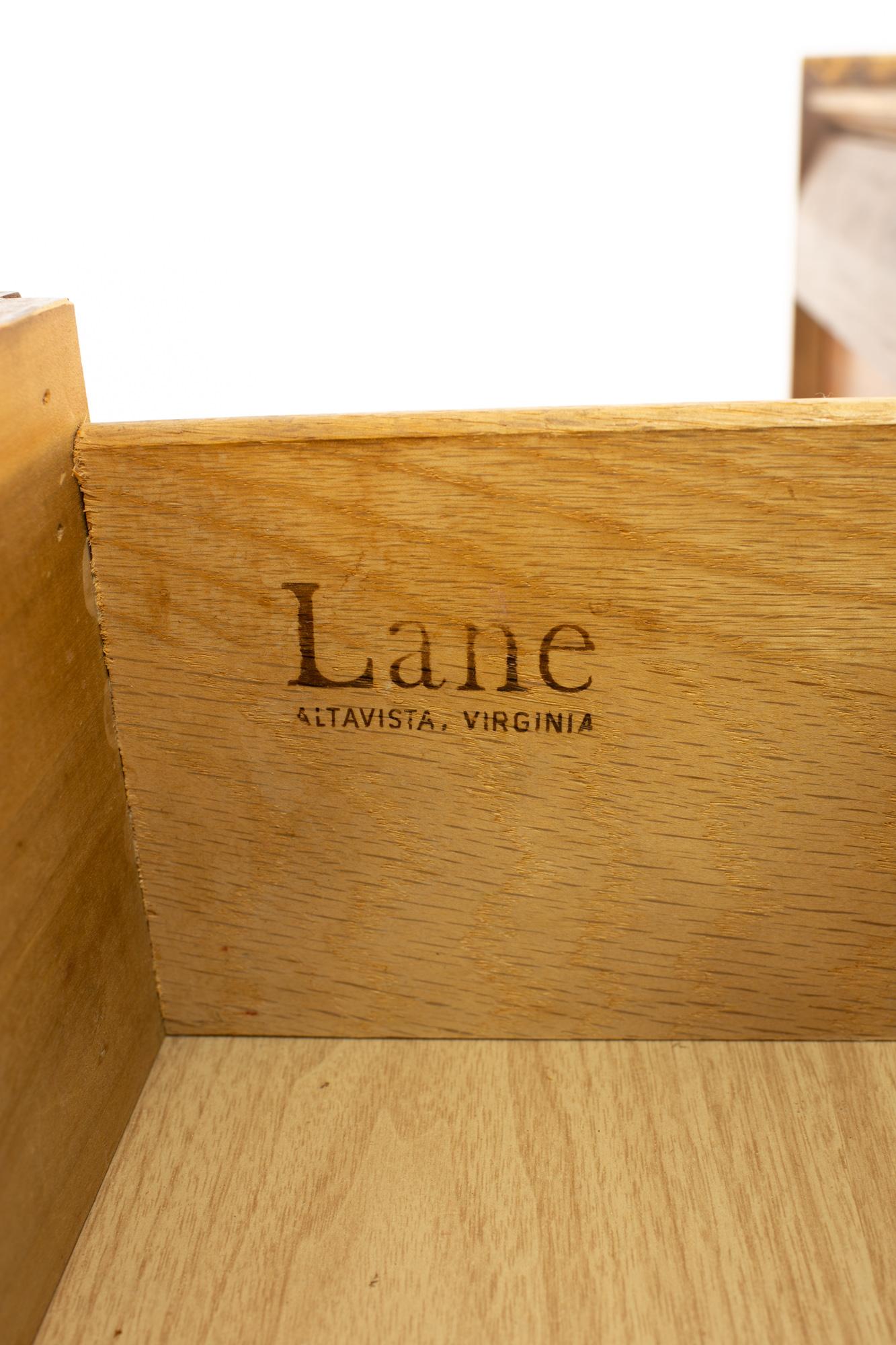 Lane First Edition Midcentury Walnut 9-Drawer Lowboy Dresser 2