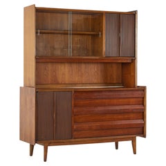 Used Lane First Edition Mid Century Walnut Buffet and Hutch