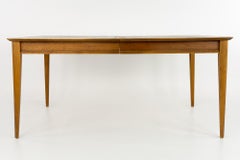 Lane First Edition Mid Century Walnut Dining Table with 2 Leaves