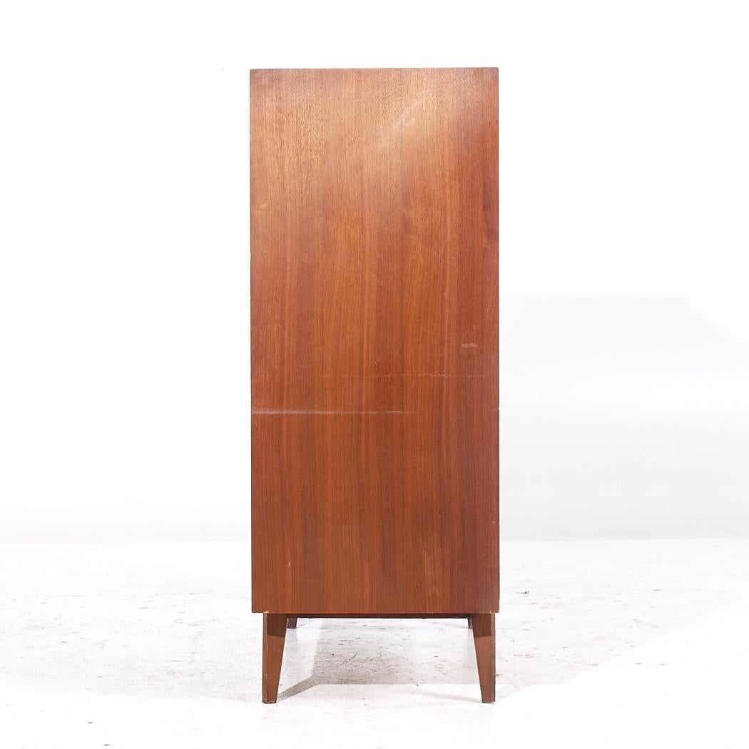 Americano Lane's First Edition - Comò Highboy in legno di noce della metà del secolo scorso in vendita