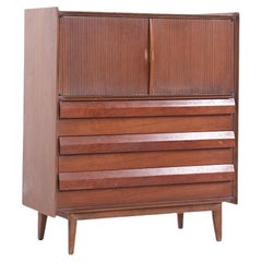 Lane's First Edition Mid Century Nussbaum Highboy Kommode