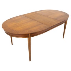 Lane First Edition Mid Century Walnut Inlaid Dining Table