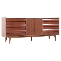 Lane First Edition Mid Century Walnut Lowboy Dresser