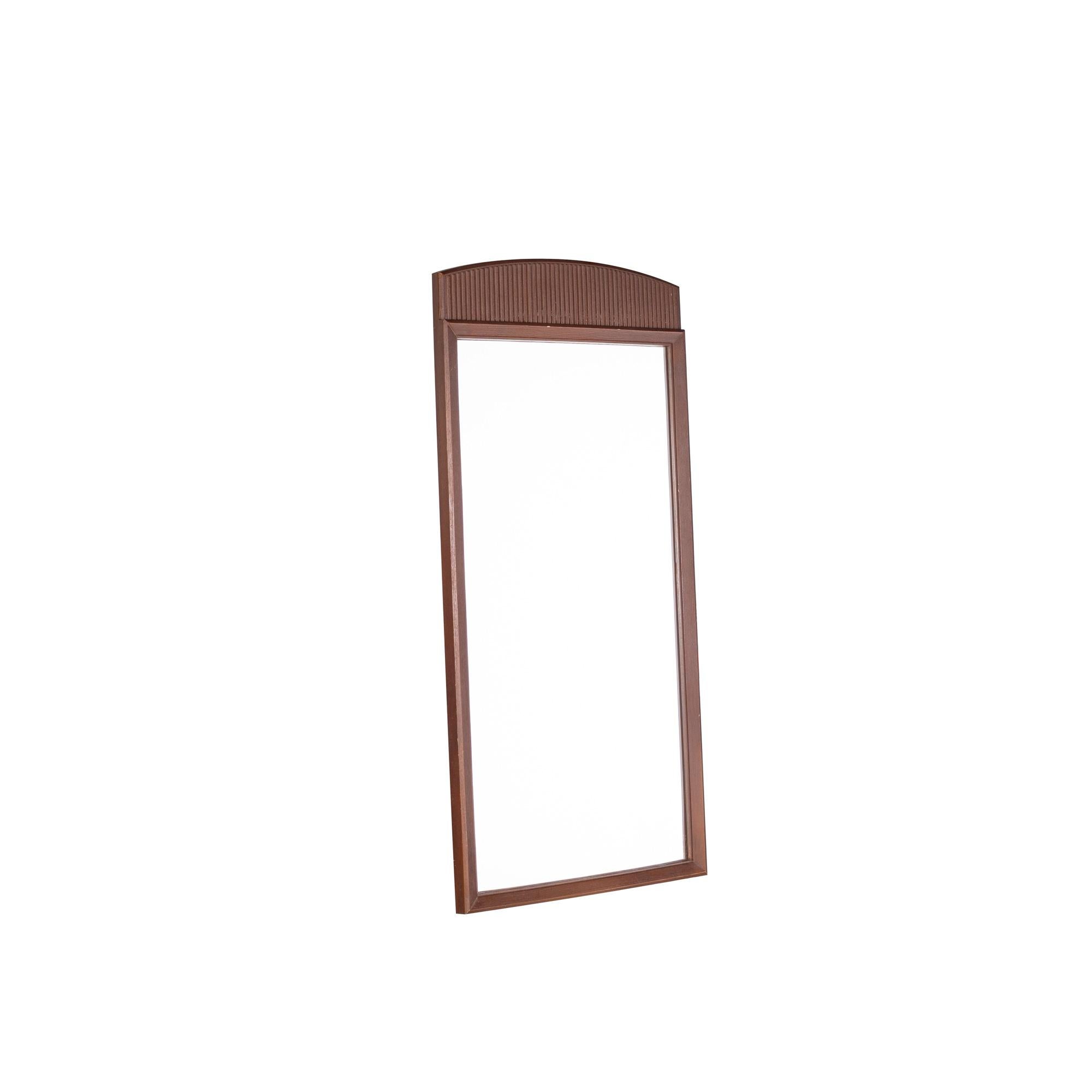 American Lane First Edition Mid-Century Walnut Mirror, a Pair For Sale