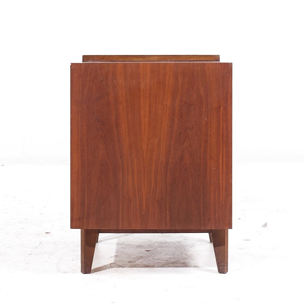 American Lane First Edition Mid Century Walnut Nightstand