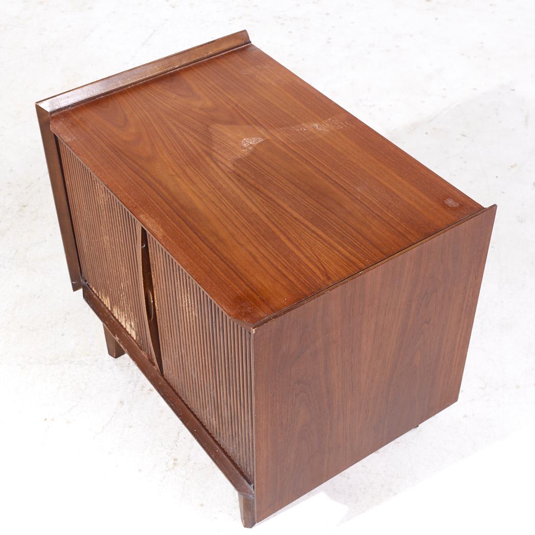 Late 20th Century Lane First Edition Mid Century Walnut Nightstand
