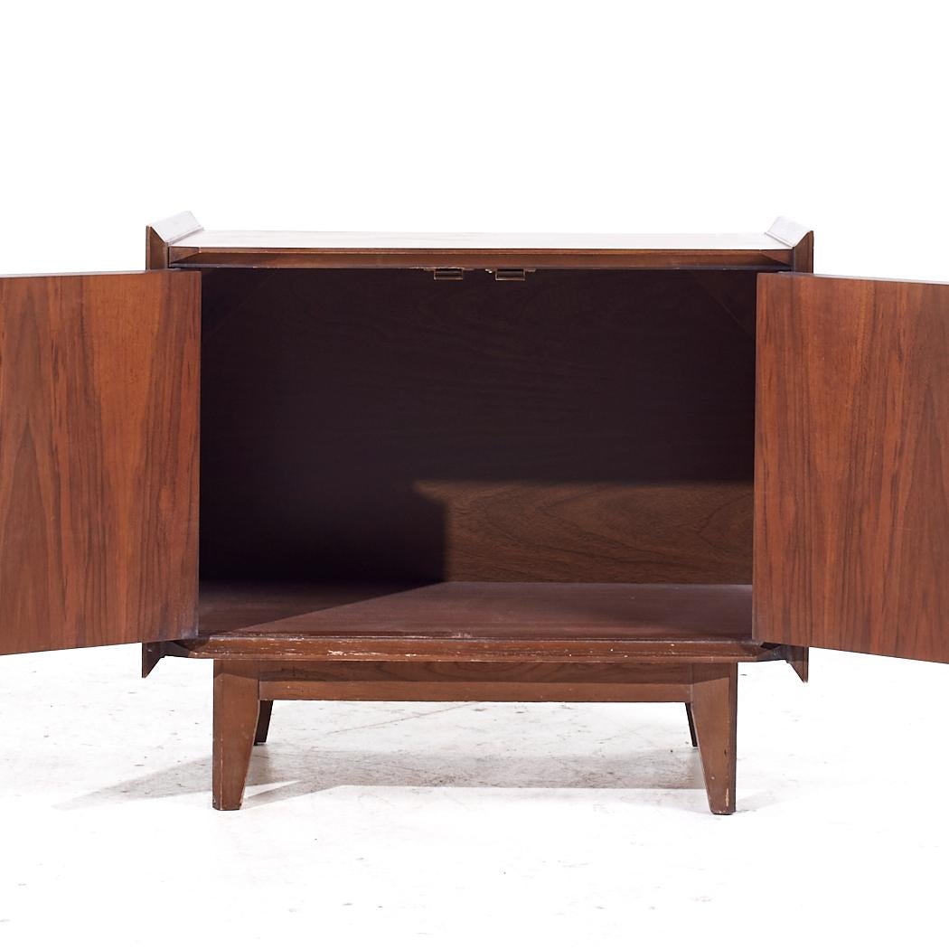 Lane First Edition Mid Century Walnut Nightstand 1