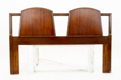 Lane First Edition Mid Century Walnut Queen Headboard